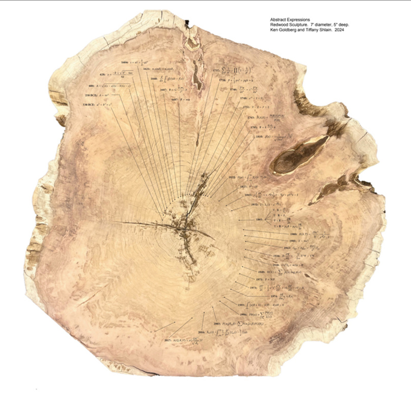  Abstract Expressions, 7’ diameter, 5” deep, Ken Goldberg and Tiffany Shlain