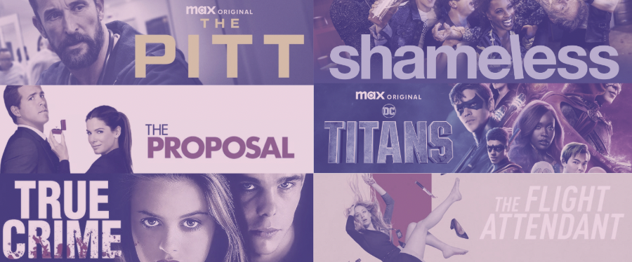 Collage of alumni projects, including The Pitt, The Proposal, True Crime, Shameless, DC Titans, and The Flight Attendant. Imagery courtesy of Berkeley Arts & Humanities.